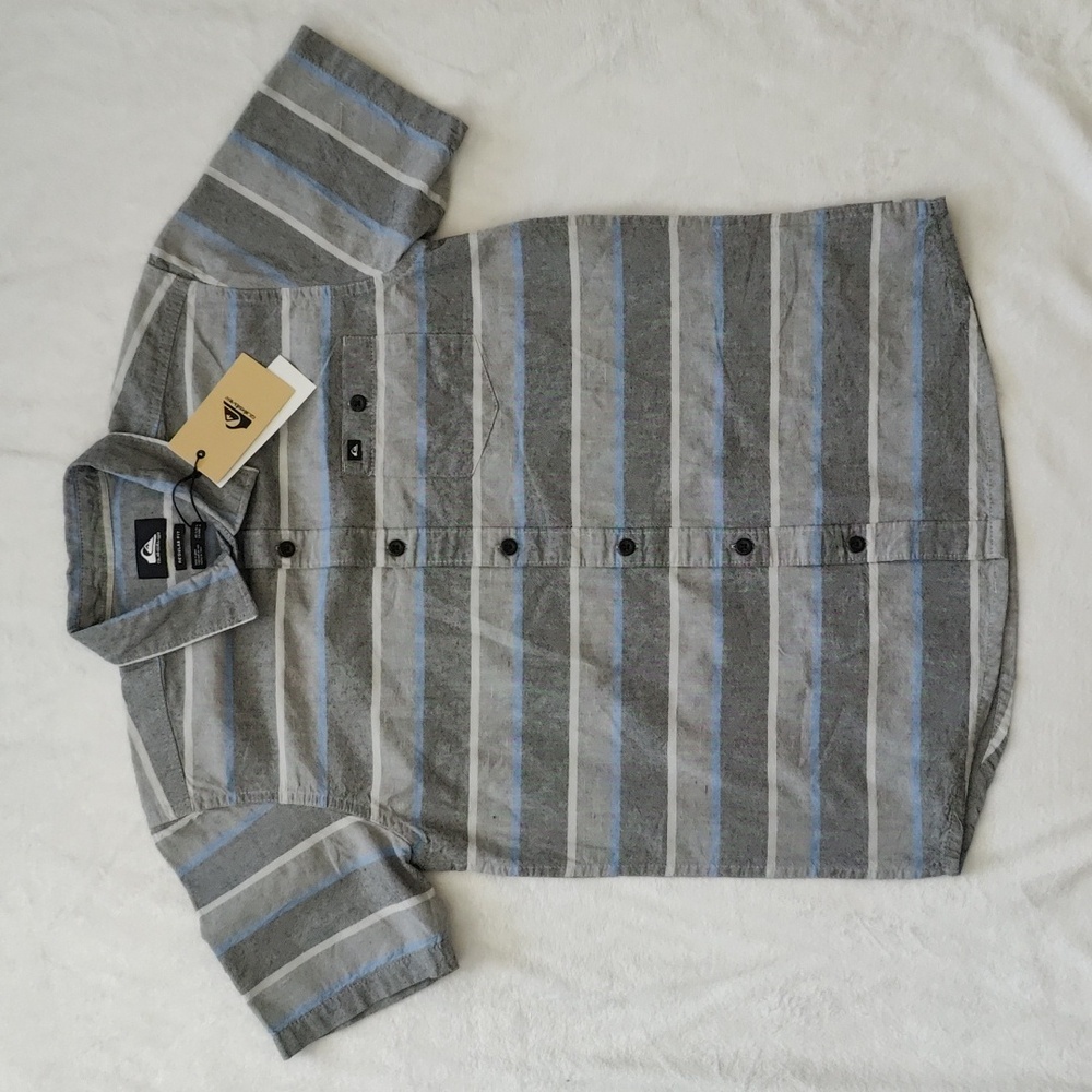 170. Quiksilver Cali Sunrise Woven Top | Color: Black Cali Sunrise - Picture 3 of 10